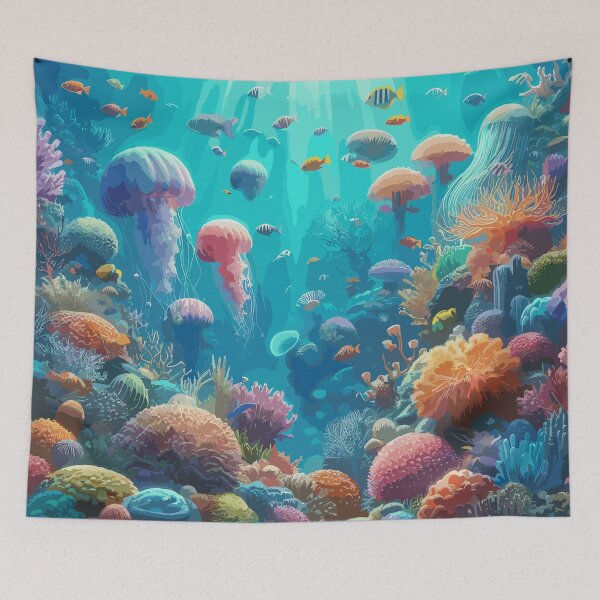 Item preview, Undersea Jellyfish Garden designed and sold by EnigmaGallery.