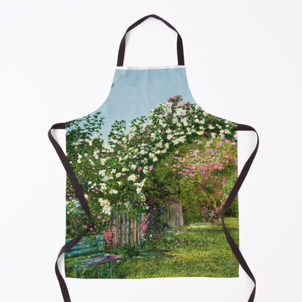 Item preview, Garden gate - a view of the summer rose garden with a bench designed and sold by art paintings.