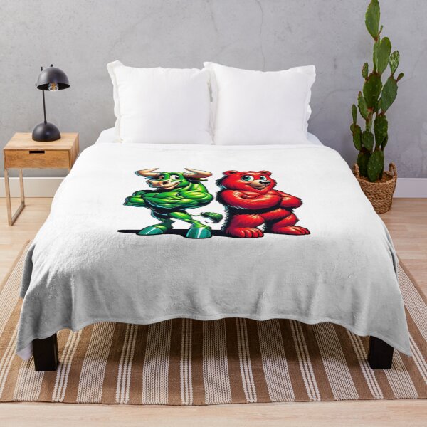 Item preview, Graphic Novel Style Green Bull and Red Bear designed and sold by kylmllr101684.