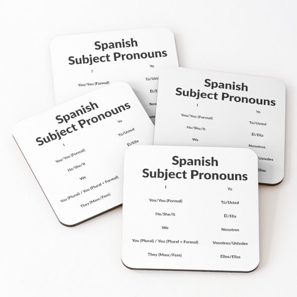 Item preview, Spanish Class Grammar - Subject Pronouns designed and sold by Inspirationmotivation.