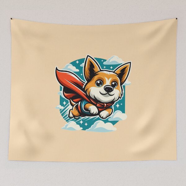 Item preview, Joyful Corgi Soars in Starlit Sky, Spreading Courage, Whimsy designed and sold by DethLock.