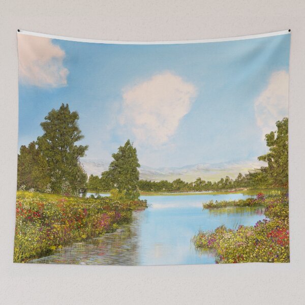 Item preview, Of course - garden or park with a stream, wild garden designed and sold by art paintings.