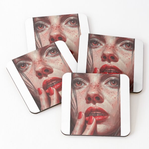 Item preview, Woman with Red Lips designed and sold by angeltureko.