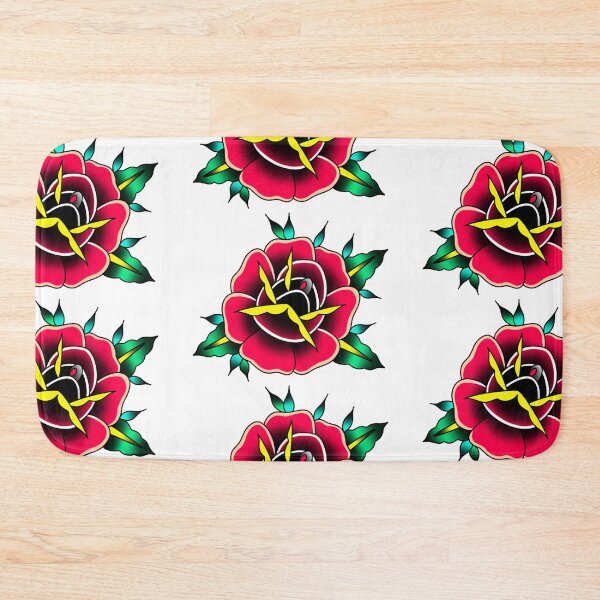 Item preview, Traditional rose tattoo designed and sold by CJOrazi.