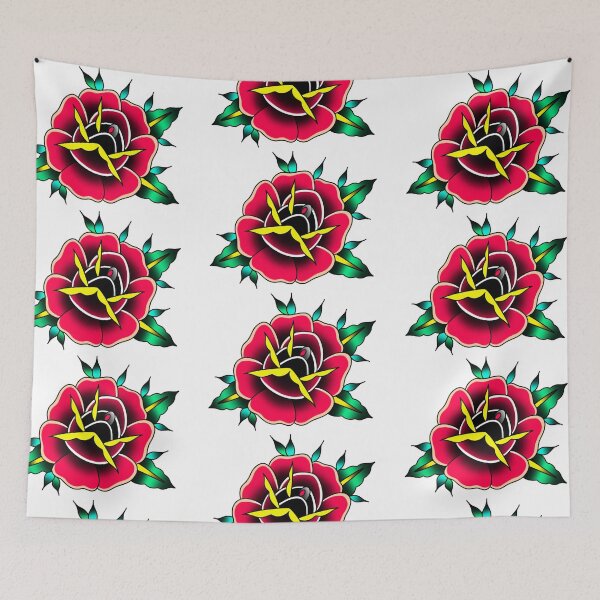 Item preview, Traditional rose tattoo designed and sold by CJOrazi.
