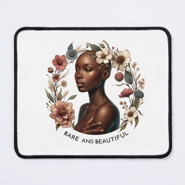Item preview, Bare and Beautiful - Empowering Shaved Bald Women African american woman designed and sold by Zuriel Hargrove.