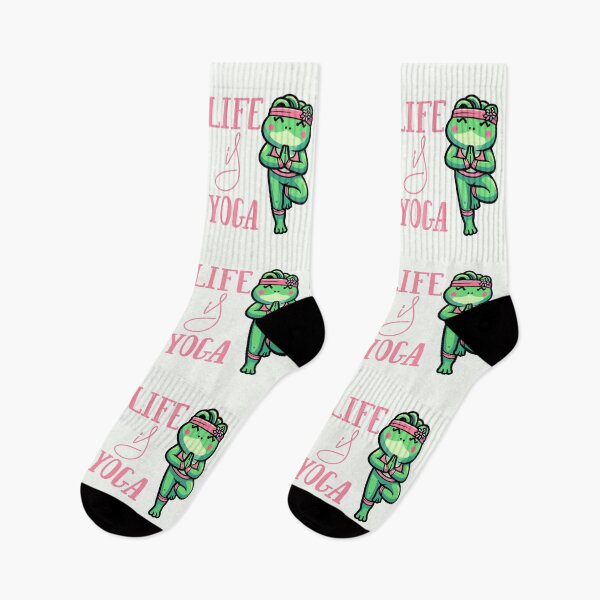 Item preview, Yoga Frog - Life Is Yoga designed and sold by JessArty ⭐⭐⭐⭐⭐.