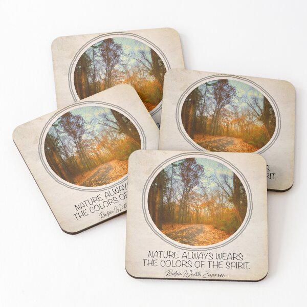 Item preview, Nature Quote Emerson On Autumn Trees  designed and sold by art64.