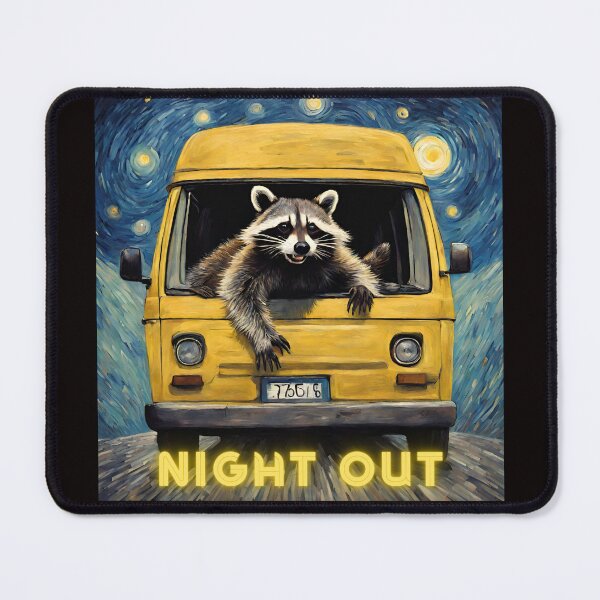 Item preview, Raccoon's Night Out designed and sold by Wiesława Smolińska.