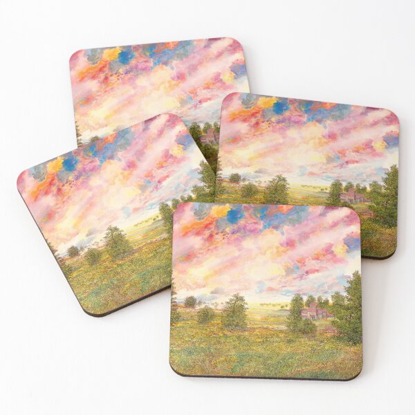 Item preview, Colorful weather - in the colorful landscape with colorful clouds designed and sold by art paintings.