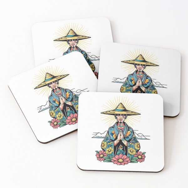 Item preview, Japanese man meditating designed and sold by TheRealmWithin.