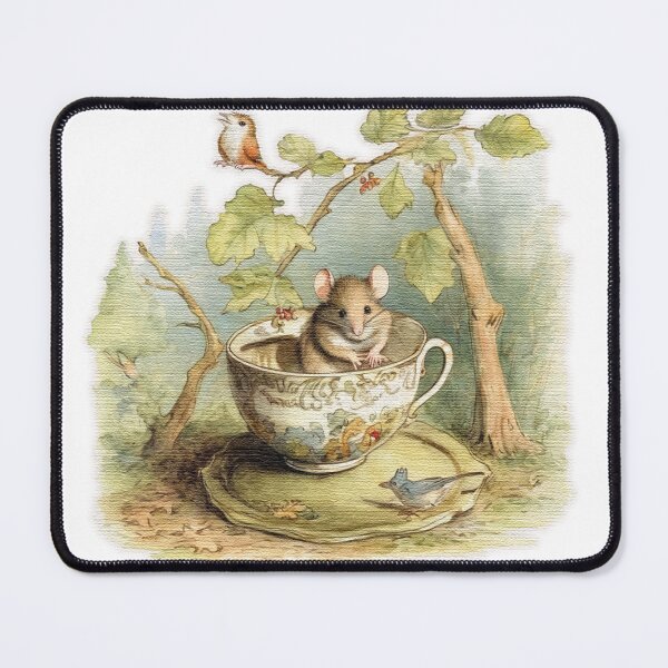 Item preview, Mouse and in a old teacup designed and sold by jnsmerchstore.