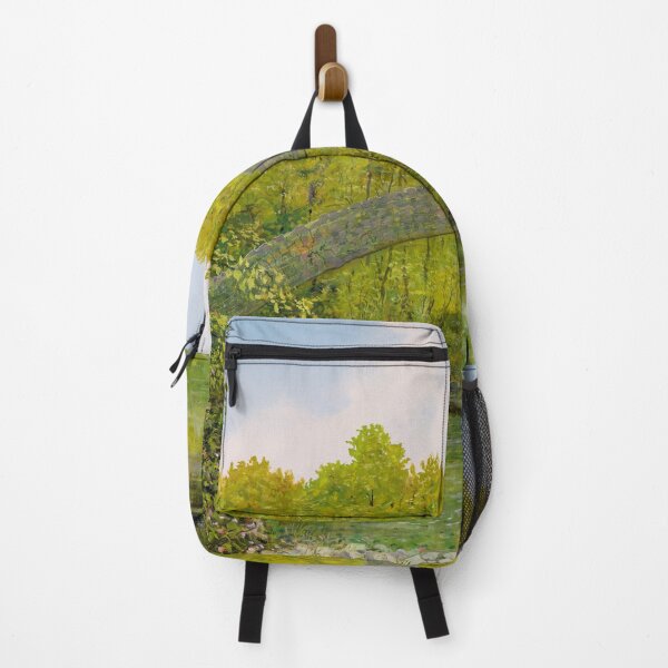 Item preview, Bridge over pond - arch in an imaginary nature park designed and sold by art paintings.
