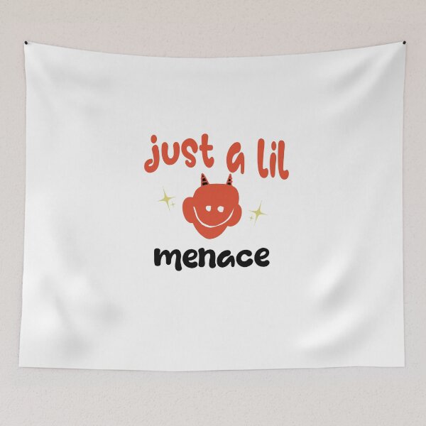 Item preview, Just a Lil Menace designed and sold by retrorascal.
