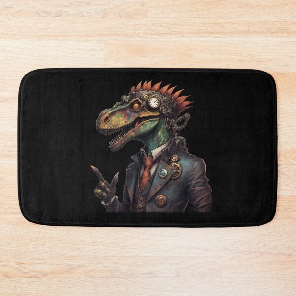 Item preview, Steampunk Dinosaur, Retro Future T-Rex, Cartoon designed and sold by Burn-Ego.