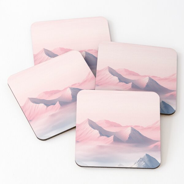 Item preview, Serene Summit: Pastel Peaks at Dawn designed and sold by PleasingVisuals.