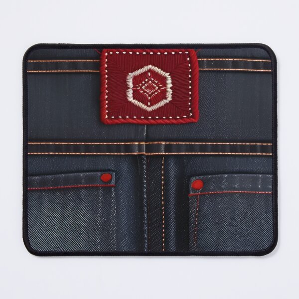 Item preview, Jeans clothes, Red embroidered jeans 3 designed and sold by Kader101.