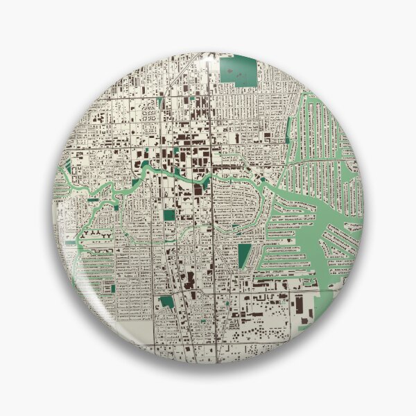 Artikelvorschau, Straßenkarte von Fort Lauderdale entworfen und verkauft von mapsbymo.