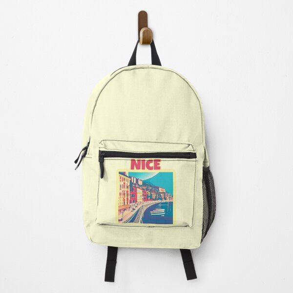 Item preview, Architectural retro vintage landscape painting of Nice, France. The French riviera. designed and sold by Unitepeople.