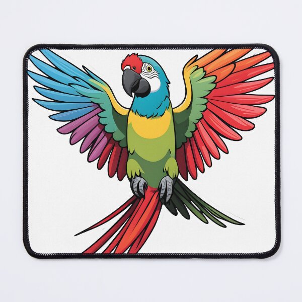 Item preview, Beautiful colourful parrot art designed and sold by Metaverse8.