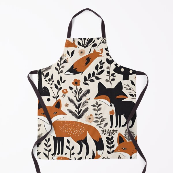 Item preview, Boho Chic Woodland Animal Scandinavian Folk Art Red Fox designed and sold by LEILA ART SPACE.