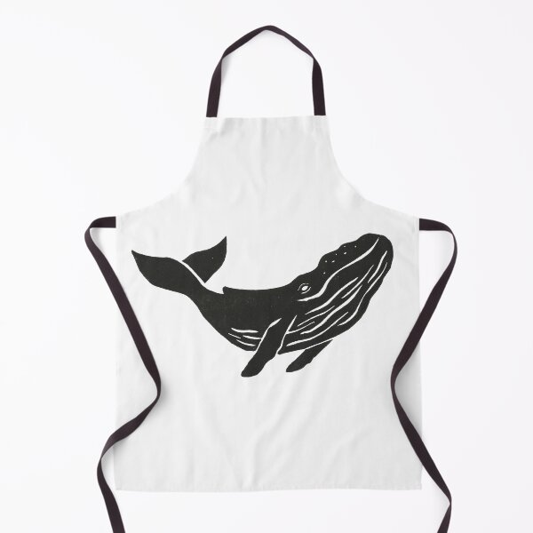 Item preview, Whale Linoleum Block Print designed and sold by hannahsbennett.