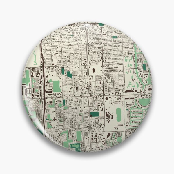 Artikelvorschau, Straßenkarte von Hollywood, Florida entworfen und verkauft von mapsbymo.