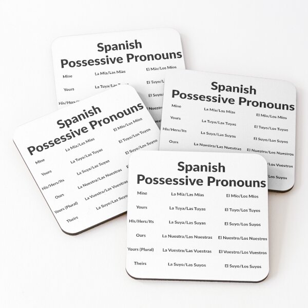 Item preview, Spanish Grammar Class - Possessive Pronouns white designed and sold by Inspirationmotivation.