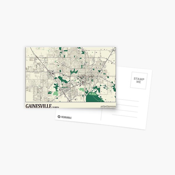 Item preview, Gainesville Street Map designed and sold by mapsbymo.