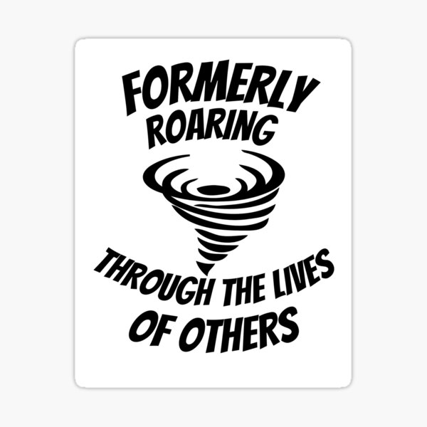 Item preview, Formerly Roaring Through The Lives Of Others Tornado White Background designed and sold by a-new-light.