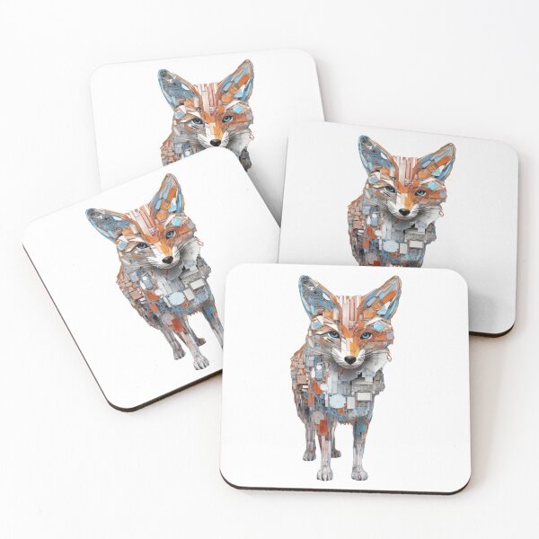 Item preview, Abstract Mechanical Geometry Fox designed and sold by TyGuySupply.