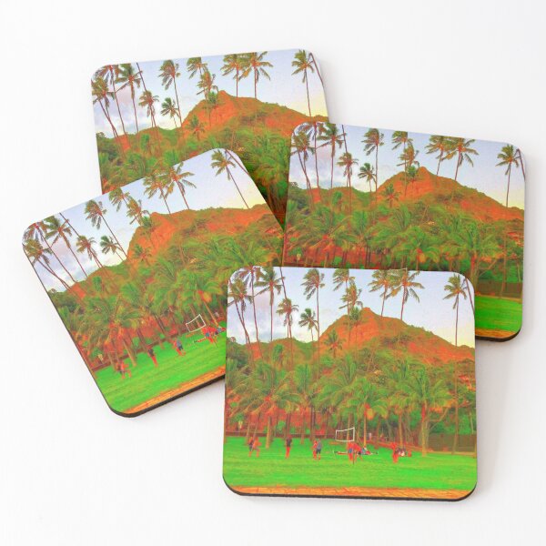 Item preview, Volleyball evenings at Leahi Park (grainy texture) designed and sold by R-F-B.