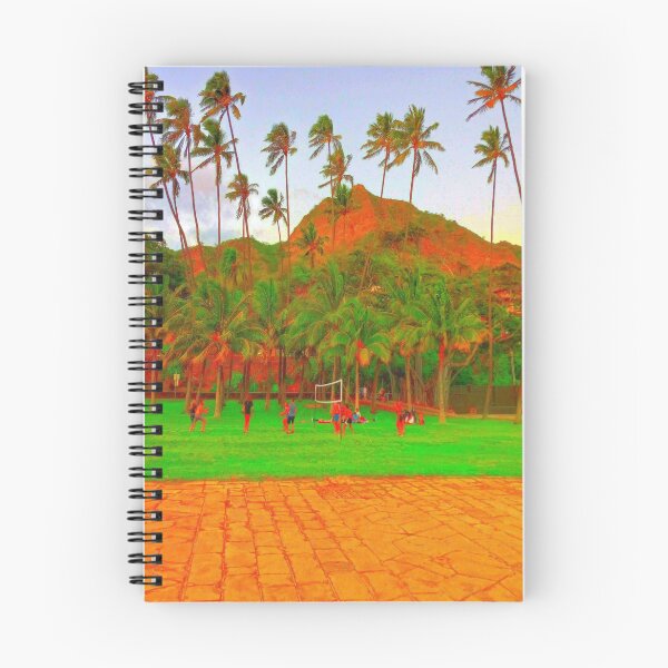 Item preview, Volleyball evenings at Leahi Park (grainy texture) designed and sold by R-F-B.