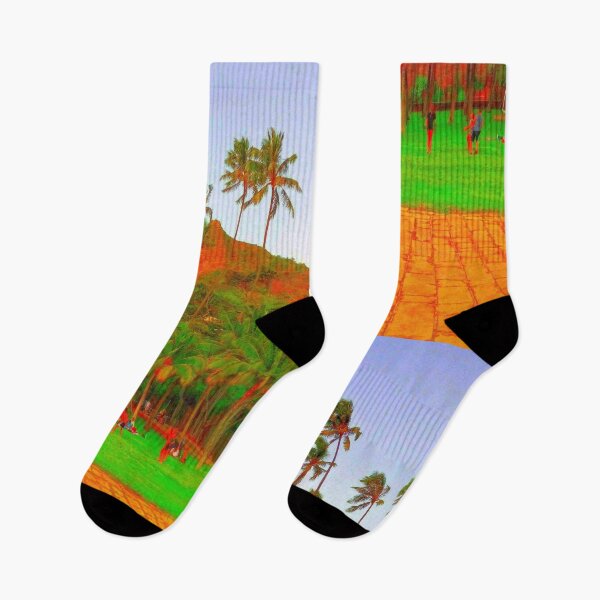 Item preview, Volleyball evenings at Leahi Park (grainy texture) designed and sold by R-F-B.