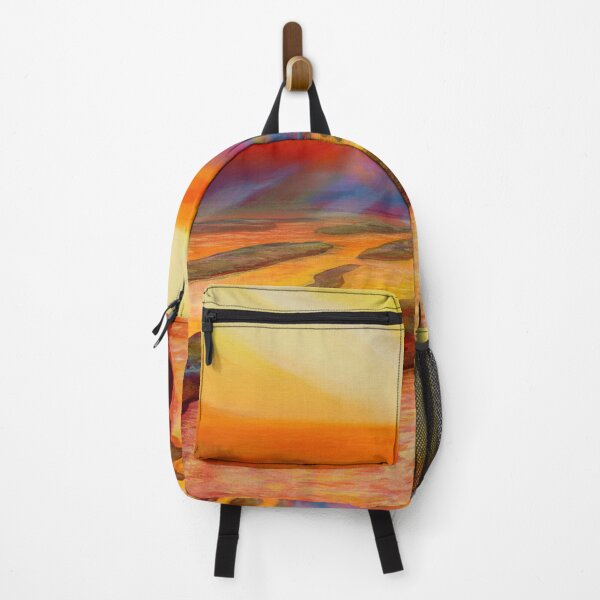 Item preview, Sun worlds - a sunset in orange rays designed and sold by art paintings.