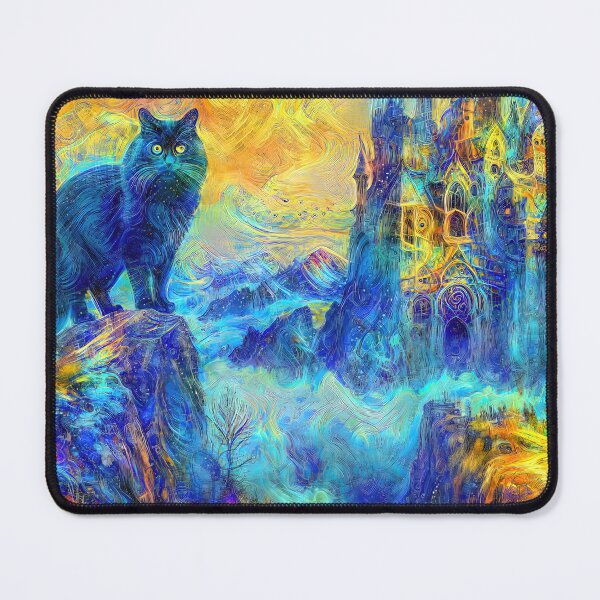 Item preview, Abstract abstraction of castle and cat. DeepDream #1169311674820 designed and sold by blackhalt.