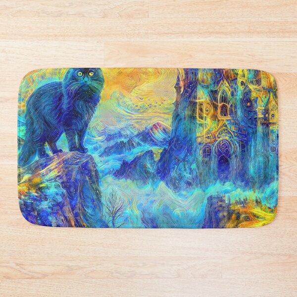 Item preview, Abstract abstraction of castle and cat. DeepDream #1169311674820 designed and sold by blackhalt.