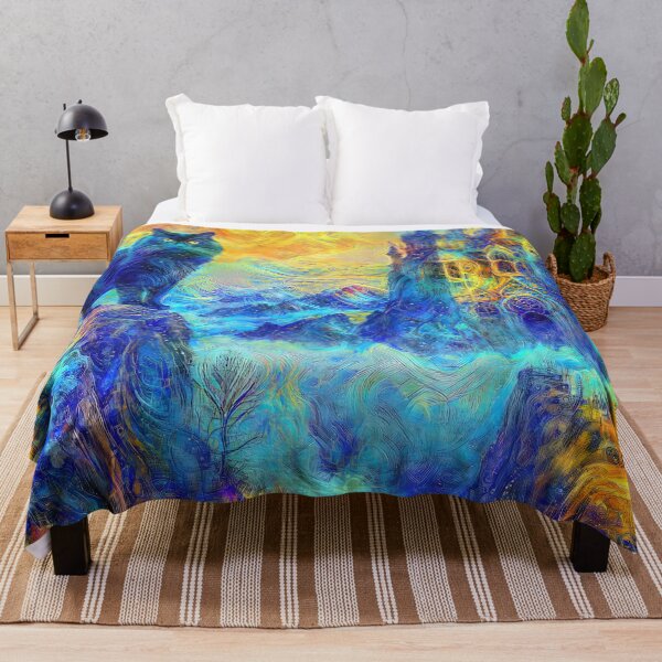 Item preview, Abstract abstraction of castle and cat. DeepDream #1169311674820 designed and sold by blackhalt.