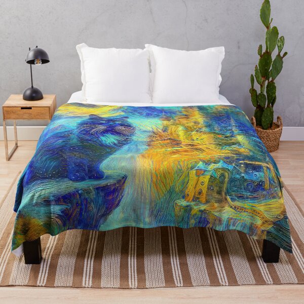 Item preview, Abstract abstraction of castle and cat. DeepDream #9885376133285 designed and sold by blackhalt.