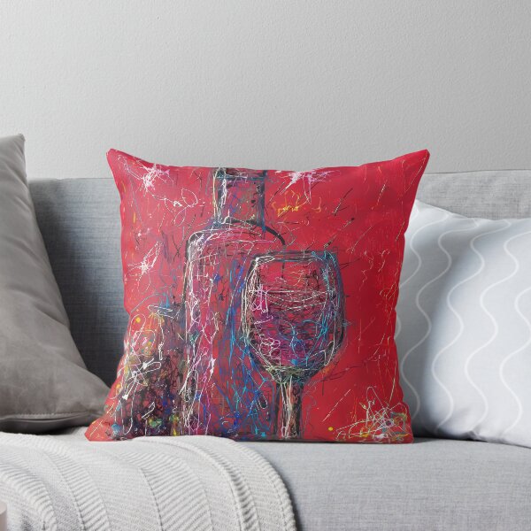 Item preview, Fun Colorful Modern Wine Art  2 designed and sold by Rocky Mountain Artistry.