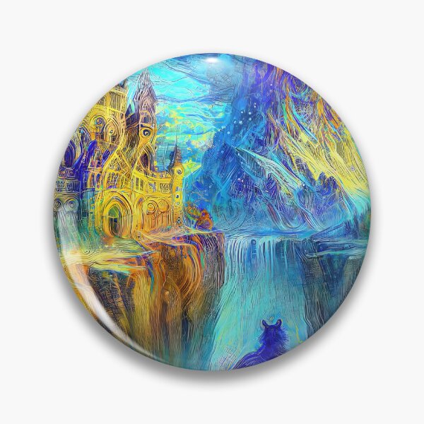 Item preview, Abstract abstraction of castle and cat. DeepDream #5532185090819 designed and sold by blackhalt.