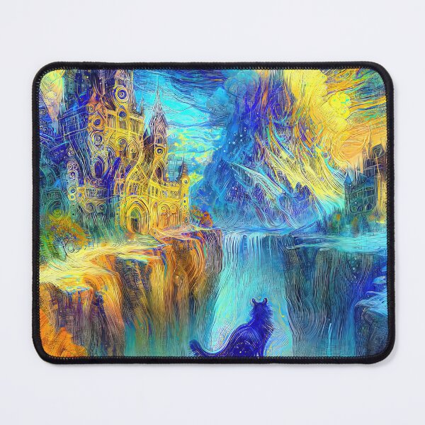 Item preview, Abstract abstraction of castle and cat. DeepDream #5532185090819 designed and sold by blackhalt.