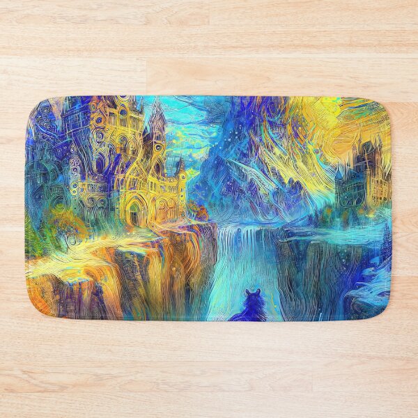 Item preview, Abstract abstraction of castle and cat. DeepDream #5532185090819 designed and sold by blackhalt.