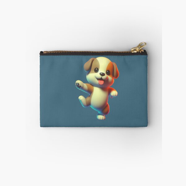 Item preview, Dancing 3D Cute Dog, Vibrant 3D Adorable Dog, A Colorful Kawaii Dog while Dancing designed and sold by SnuggleSafari.