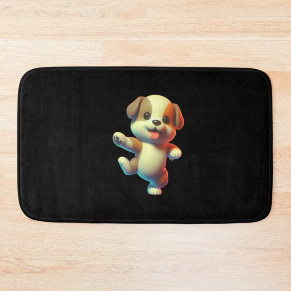 Item preview, Dancing 3D Cute Dog, Vibrant 3D Adorable Dog, A Colorful Kawaii Dog while Dancing designed and sold by SnuggleSafari.