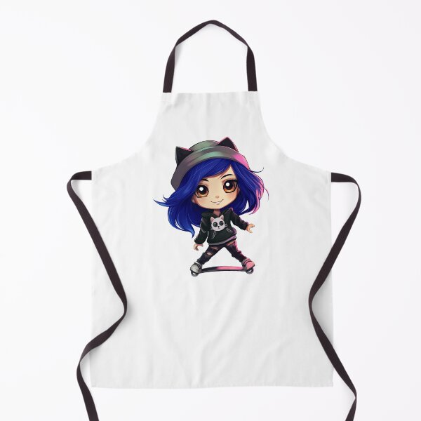 Item preview, Emo Chibi Skater Girl with Cat Ears designed and sold by TyGuySupply.