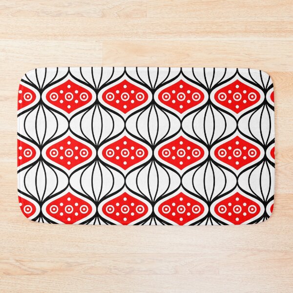 Item preview, A pattern of red and white shapes designed and sold by johndesign88.