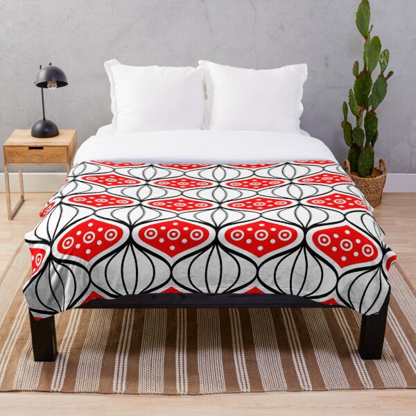 Item preview, A pattern of red and white shapes designed and sold by johndesign88.