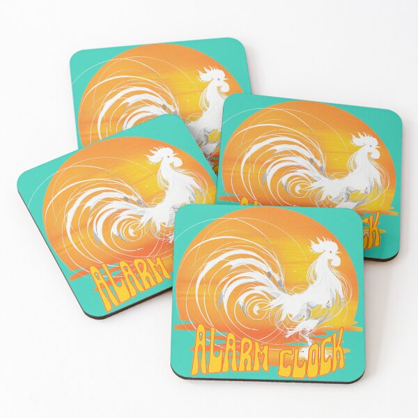 Item preview, Rooster - Minimalism White Ink - Alarm Clock designed and sold by HausKatz.