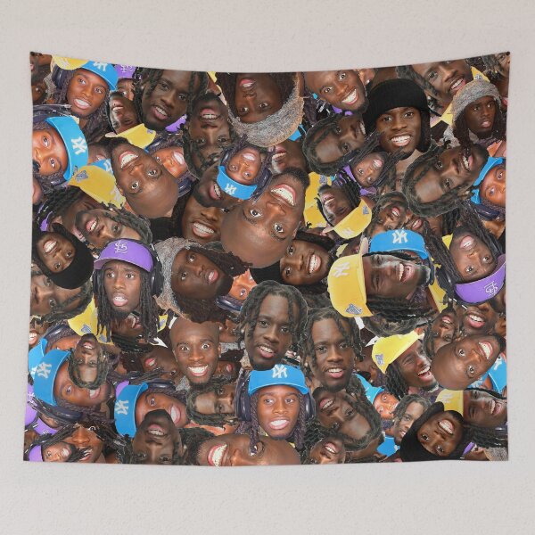 Item preview, Kai Cenat - Streamer face pattern designed and sold by ManOfManyFaces.